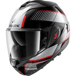 Shark Oxo Sikter Casque, noir-rouge-argent, taille L pour Hommes