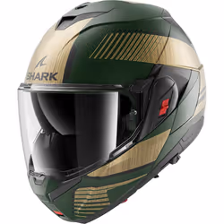 Shark Oxo Sikter Casque, noir-vert-or, taille M pour Hommes