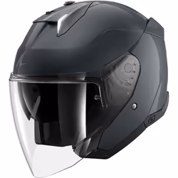 Shark Skwal i3 Jet Blank Casque jet, noir-gris, taille L pour Hommes
