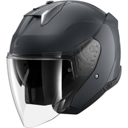 Shark Skwal i3 Jet Blank Casque jet, noir-gris, taille L pour Hommes