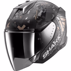 Shark Skwal i3 Jet Hellcat Casque jet, noir-gris-bronze, taille S pour Hommes