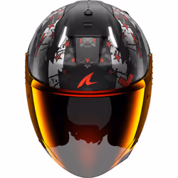 Shark Skwal i3 Jet Hellcat Casque jet, noir-blanc-rouge, taille L pour Hommes