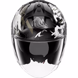 Shark Skwal Jet Pranz Casque jet, noir-blanc-or, taille XL pour Hommes