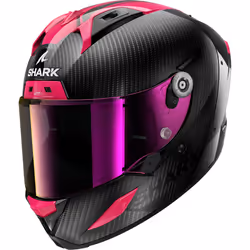Shark Aeron Carbon Skin Casque, charbon-pourpre, taille XS pour Hommes
