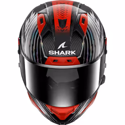 Shark Aeron Edgy Casque en carbone, gris-charbon-rouge, taille M pour Hommes - Vue supplémentaire 5