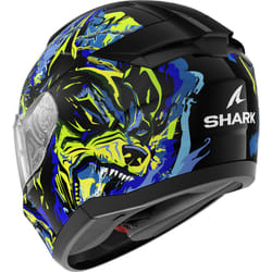 Shark Ridill 2 Racing Beast Casque, noir-vert-bleu, taille S pour Hommes