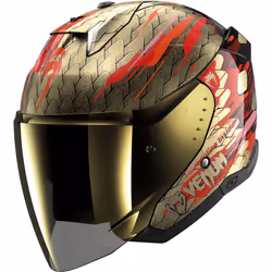 Shark Skwal i3 Jet Venum Casque jet, noir-rouge-or, taille L pour Hommes