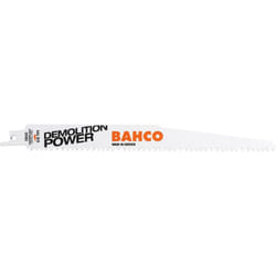 Lot de 5 lames de scie sabre Bimétal Bahco 3940-300-5/8-DSL spéciale démolition