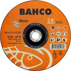 Disques à tronçonner pour métal 3911-180-T42-M pour outillage électroportatif. Diamètre 180mm, épaisseur 3,2mm et alésage 22. ...