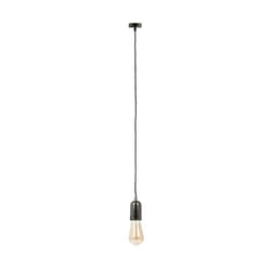 Suspension Vintage - Noir Aluminium - Câble Noir