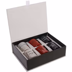 Coffret de 6 bougies parfumées mots d'amour