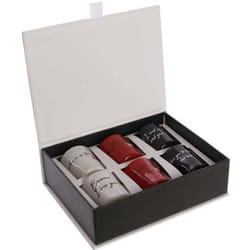 Coffret de 6 bougies parfumées mots d'amour