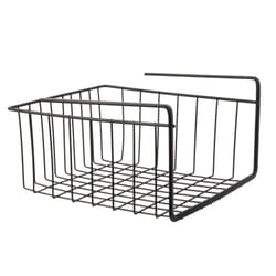 JE CHERCHE UNE IDEE Panier sous étagère en fil métallique, solution de rangement pratique pour optimiser l'espace sous vos étagères.