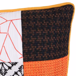 Coussin patchwork déhoussable 40x40 cm