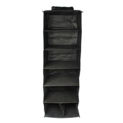 Rangement Compartimenté Dressing 90cm Noir