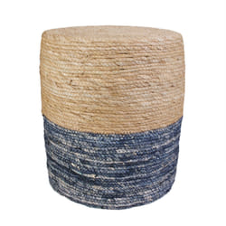 THE HOME DECO FACTORY Pouf Blue Lagoon M2 - Bleu