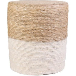 THE HOME DECO FACTORY Pouf Blue Lagoon M2 - Beige
