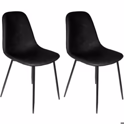 Chaise PU Amber Noir Home Deco Factory