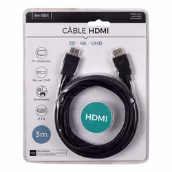 CMP IBERICA HT2011, 3 m, HDMI Type A (Standard), HDMI Type A (Standard), Compatibilité 3D, Noir