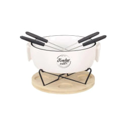 Fondue à la bougie avec 4 piques No Name Cook Concept Blanc - TU