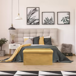 Housse De Rêve Velours Côtelé Jaune