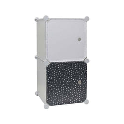 Rangement modulable 2 cubes garçon Home Deco Kids