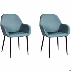 Fauteuil - Home Deco Factory - Giulia - Bleu canard - Scandinave - 1 place - Métal