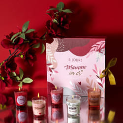 BOUGIE PARFUMEE X5 CALENDRIER MAMAN