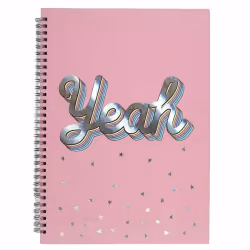 Cahier à Spirale A4 Pop 21x29cm - Rose Multicolore