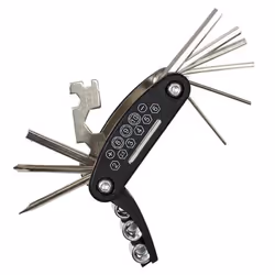 Outil Multifonction pour Vélo 16 Fonctions 9cm Gris