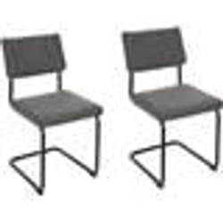 Lot de 2 Chaises Alban 84cm Gris Chiné