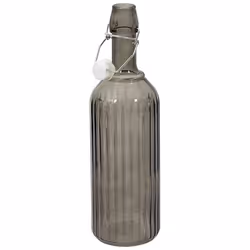 Bouteille en Verre Design Clapet 1L Gris