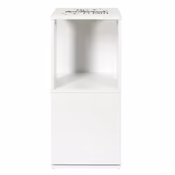 Bibliothèque Tournante Enfant 74cm Blanc
