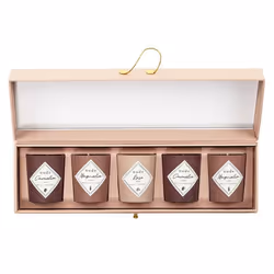 Lot de 5 Bougies Parfumées Coffret 5cm Nude
