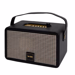 Enceinte sans Fil Vintage 28cm Noir