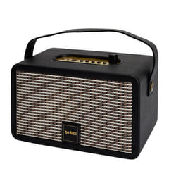 Enceinte sans Fil Vintage 28cm Noir