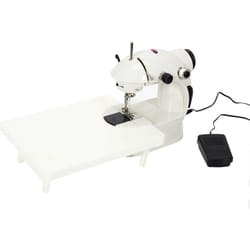 Mini machine à coudre avec table d'extension