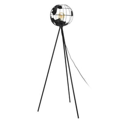 Lampadaire Design en Métal Globe 158cm Noir