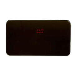 Pèse-Personne Digital en Verre Miroir 22cm Noir