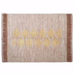 Tapis de Salon Imprimé 120x170cm Nude & Or