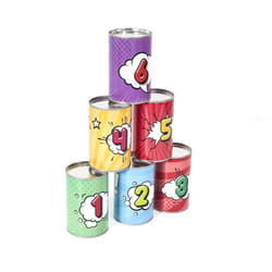 Jeu Enfant Chamboule Tout 3 Balles 10cm Multicolore