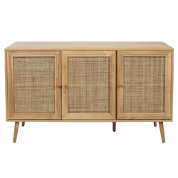 Buffet 3 Portes en Bois Bali 115cm Naturel