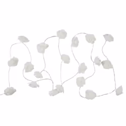 Guirlande Lumineuse 10 LED Rose 180cm Blanc