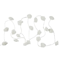 Guirlande Lumineuse 10 LED Rose 180cm Blanc