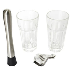 Coffret Mojito 4 Accessoires 370ml Transparent