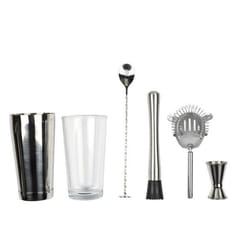 Kit pour Cocktail 5 Accessoires 32cm Argent
