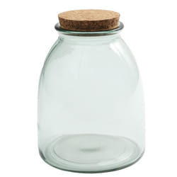 Bocal en Verre & Couvercle Liège 1L Transparent