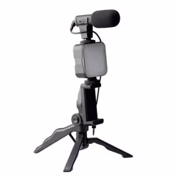 Lumière LED & Micro Trépied Photo 32cm Noir