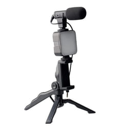 Lumière LED & Micro Trépied Photo 32cm Noir