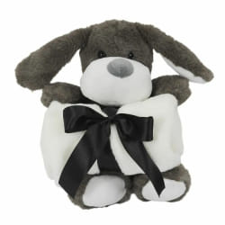 Paris Prix - Peluche & Plaid Chien - 70x70 cm
